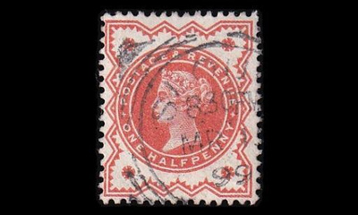 Iso-Britannia 86 o Victoria ½ P (1887)