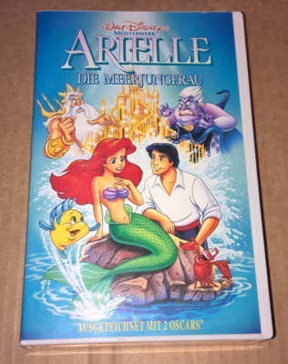VHS ARIELLE DIE MEERJUNGFRAU WALT DISNEY PIENI MERENNEITO