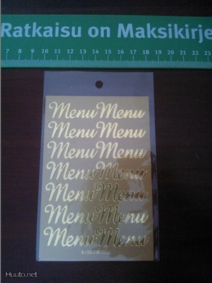 Tarra nro 93 : Menu kullan värinen 1 ARKKI