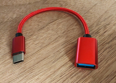 USB-C (uros) - USB 3 (naaras), OTG-sovitin kaapeli