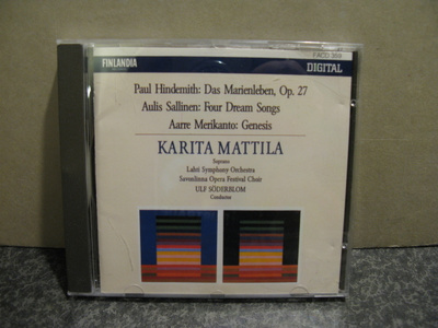 Hindemith,Sallinen,Merikanto-Karita Mattila-Ulf Söderblom cd