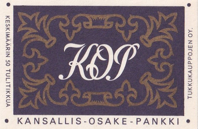 KOP, Kansallis- Osake - Pankki    5/7