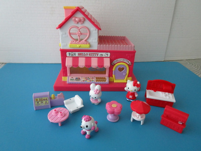 Vintage Hello Kitty talo + tarvikkeet