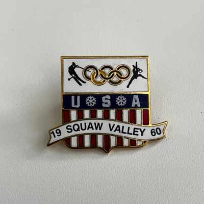 USA Olympiajoukkue pinssi Squaw valley 1960