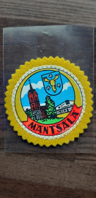 Mäntsälä vintage kangasmerkki hieno