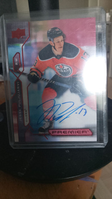 Premier autograph Jesse pulju järvi oilers