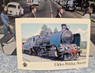 Ukko-pekka höyryveturi Suomi Säästöpankin tarra