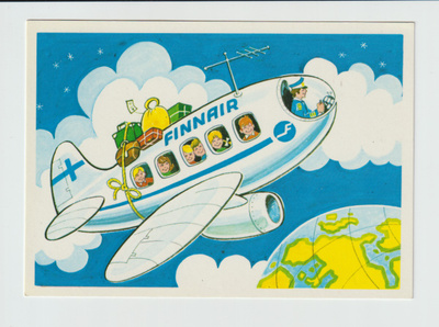 Postikortti, LENTOKONE, FINNAIR