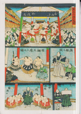 Sumo. paini. Japani. piirros.   e118
