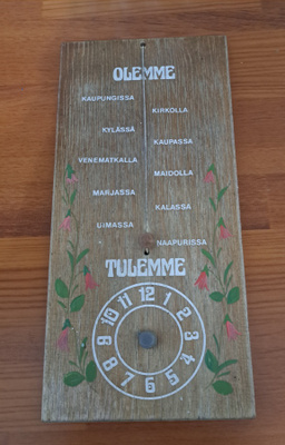 Vanha Puinen kyltti , olemme tulemme
