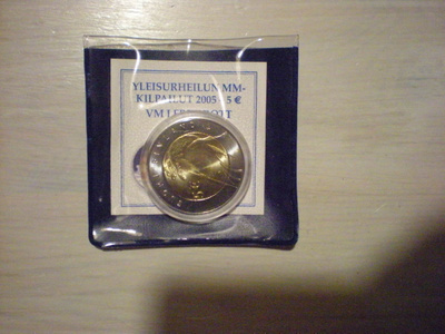 Yleisurheilun MM-kisat 2005 5 euroa