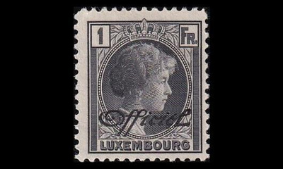 Luxemburg 165 ** Virkamerkki 1 Fr (1928)