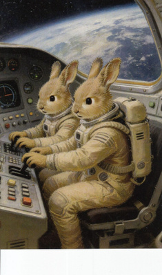 Jänikset astronautteina