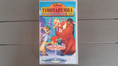 VHS: Timon & Pumba - Makumatkalla Eiffelistä Itään (1996)