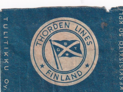 Thorden Lines Finland, Tulitikku Oy    8/6