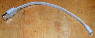 USB 2.0 Micro B -kaapeli 20cm (latta)