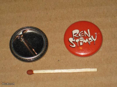 Ren and Stimpy rintanappi 1" (l5)