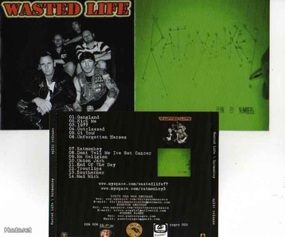 WASTED LIFE / RATMONKEY split CD -2009- uk streetpunk