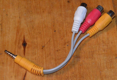 3.5 mm TRRS - 3 x RCA adapterikaapeli
