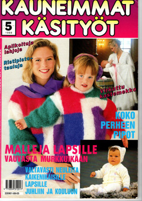 KAUNEIMMAT KÄSITYÖT n:o 5 1989  Katso kuvat.