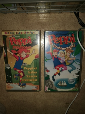 VHS videokasetti Peppi Pitkätossu Etelämerillä... 2 kpl
