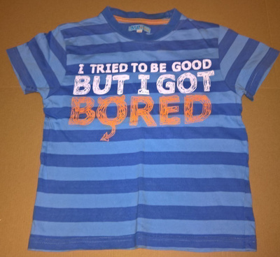 LASTEN T-PAITA  I TRIED TO BE GOOD BUT I GOT BORED  KOKO 100