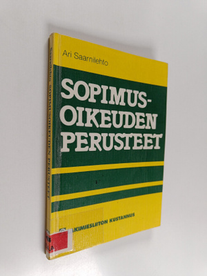 Ari Saarnilehto : Sopimusoikeuden perusteet