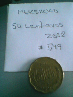 Meksikko 50 centavos 2008, km549