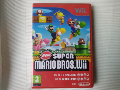 SUPER MARIO BROS WII PELIN KANNET JA OHJE (SWE)