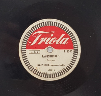 Savikiekko 1955 - Jimmy Lord - Tanssihetki - Triola T 4203