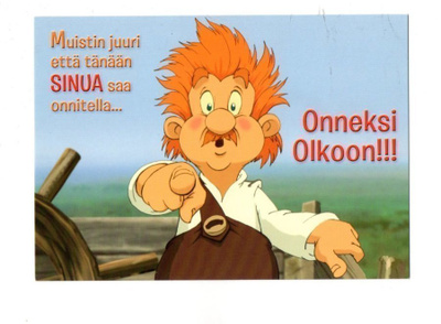 °°RÖLLI ...ONNEKSI OLKOON!!!" -KORTTI
