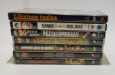 Sotaelokuva setti  8 X dvd