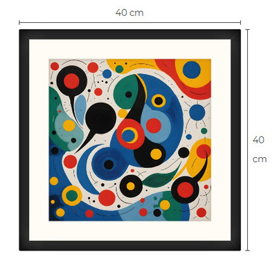 Uusi uniikki abstrakti art print taulu 40 cm x 40 cm