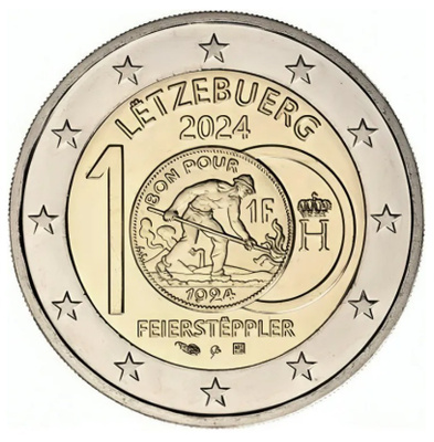 ** LUXEMBURG 2€ 2024 Feierstëppler pillerissä **