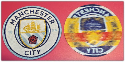 Valioliiga - Manchester City -kangasmerkki / hihamerkki