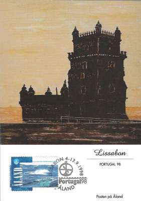 MAKSIMIKORTTI ÅLAND LISSABON PORTUGAL 98 4-13.9.1997 KÄYTTÄM