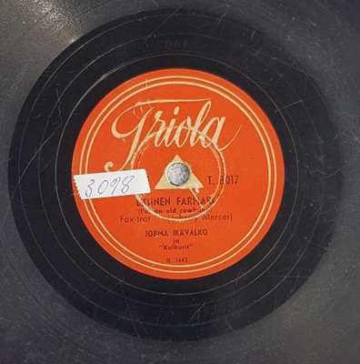 Savikiekko 1950 - Jorma Ikävalko / Eero Wäre - Triola T 8017