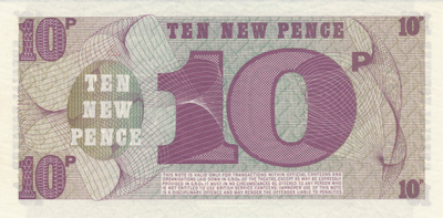 British Armed Forces 10 New Pence #82b
