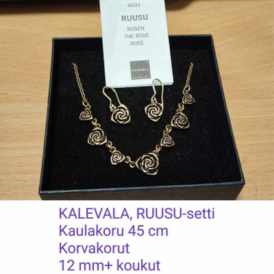 3 korua, RUUSU-kääty & KORVAKORUT & rannekoru, pronssi