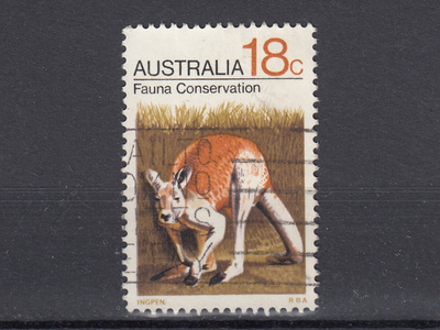 Australia 1971 MI 470 Red Kangaroo (Osphranter rufus)