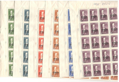 v. 1942 Itä-Karjala Ryti, koko postituore arkkisarja