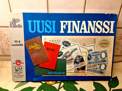 Uusi finanssi vintage lautapeli.Hieno