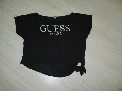 GUESS MUSTA LYHYT T.PAITA KOKO:XL
