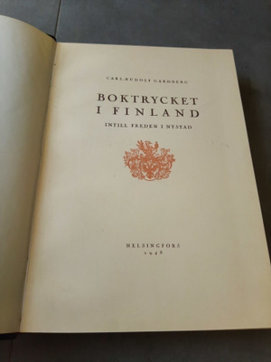 Gardberg: Boktrycket i Finland (kuv. 1948)