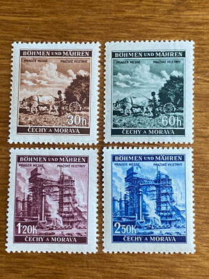 SAKSA BÖHMEN MÄHREN 1941 PRAHAN MESSUT SARJA**