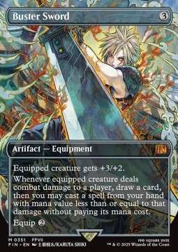 Magic the Gathering Buster Sword Borderless