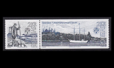 Ruotsi 1340-1p1 ** Turismiyhdistys 100v (1985)