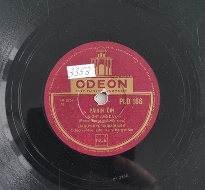 Savikiekko 1956 - Lauluyhtye Trubaduurit - Odeon PLD 166