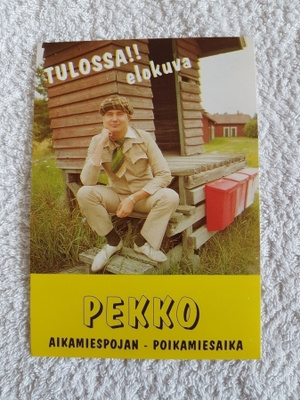 PEKKO Aikamiespojan - poikamiesaika promo POSTIKORTTI