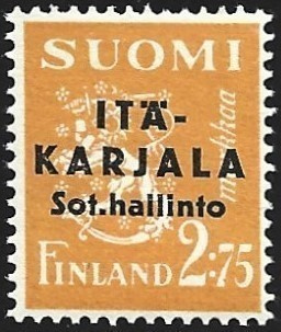 1941 Itä-Karjala 2,75 mk ** normaali A LaPe I-K4 I